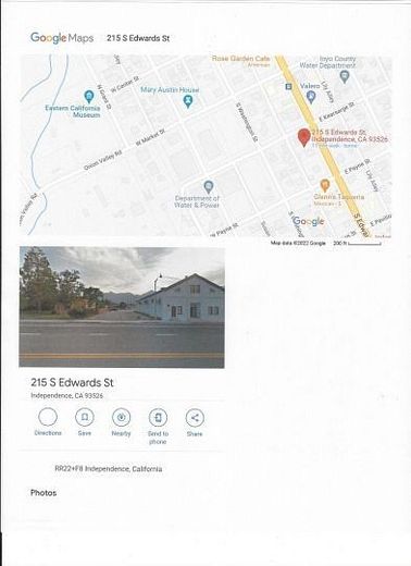 0.15 Acres of Commercial Land for Sale in Independence, California