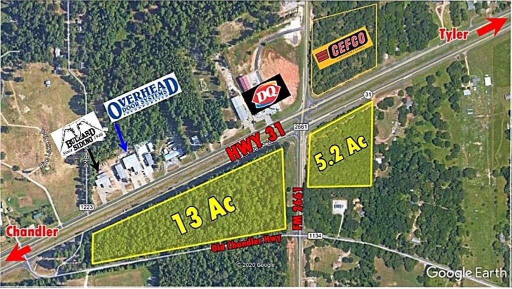 1.2 Acres of Commercial Land for Sale in Tyler, Texas