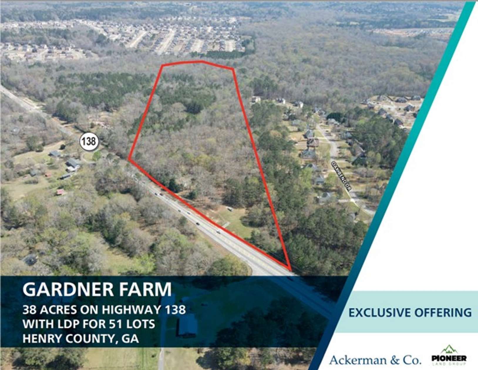 38 Acres of Recreational Land for Sale in Stockbridge, Georgia