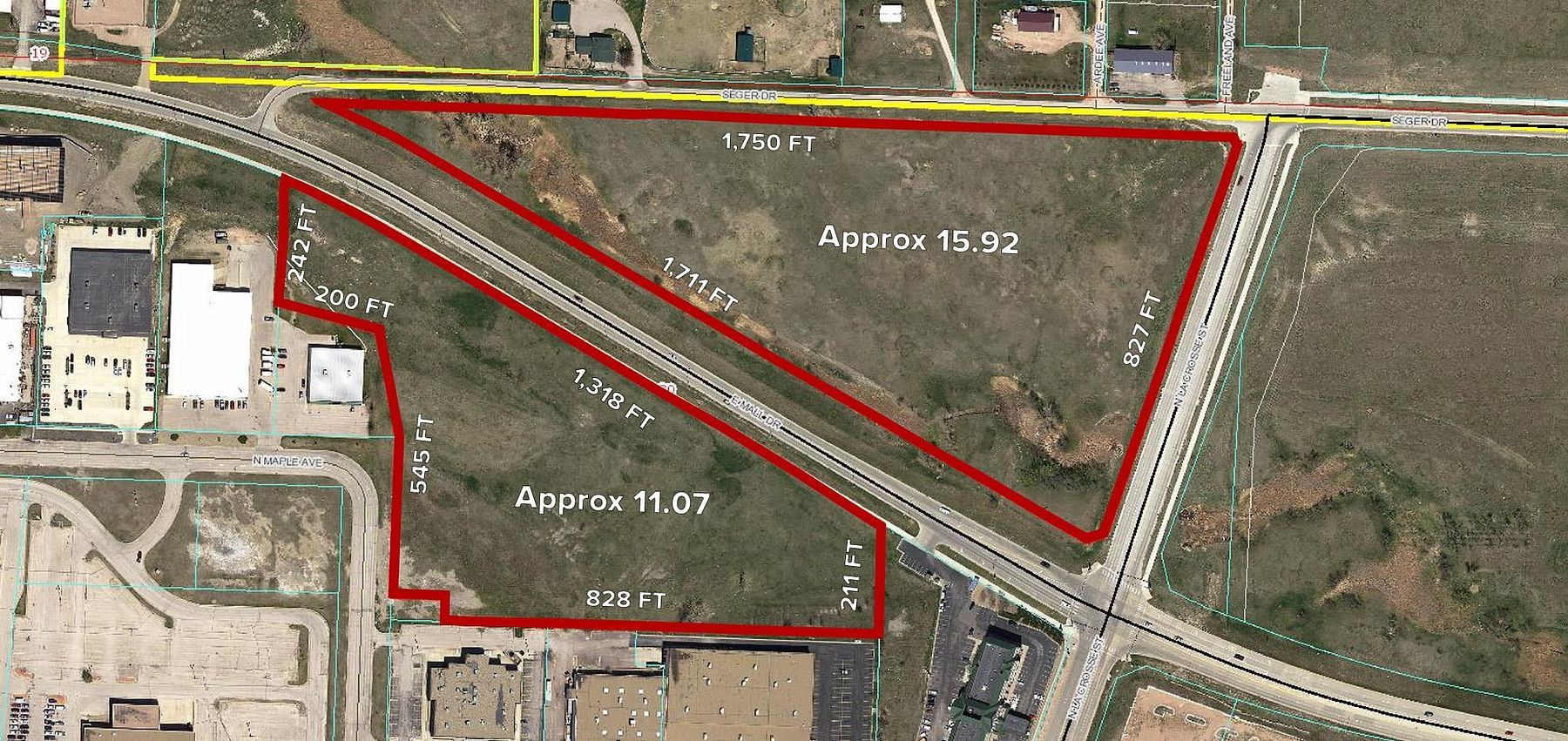 27 Acres of Commercial Land for Sale in Rapid City, South Dakota