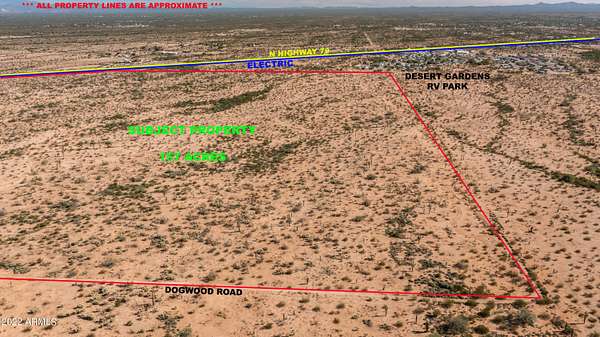 156 Acres of Recreational Land for Sale in Florence, Arizona