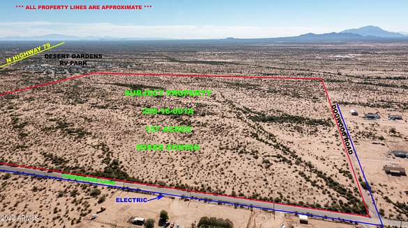 156 Acres of Land for Sale in Florence, Arizona