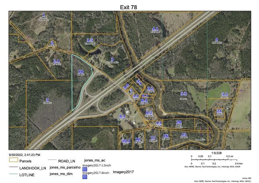 10 Acres of Commercial Land for Sale in Moselle, Mississippi