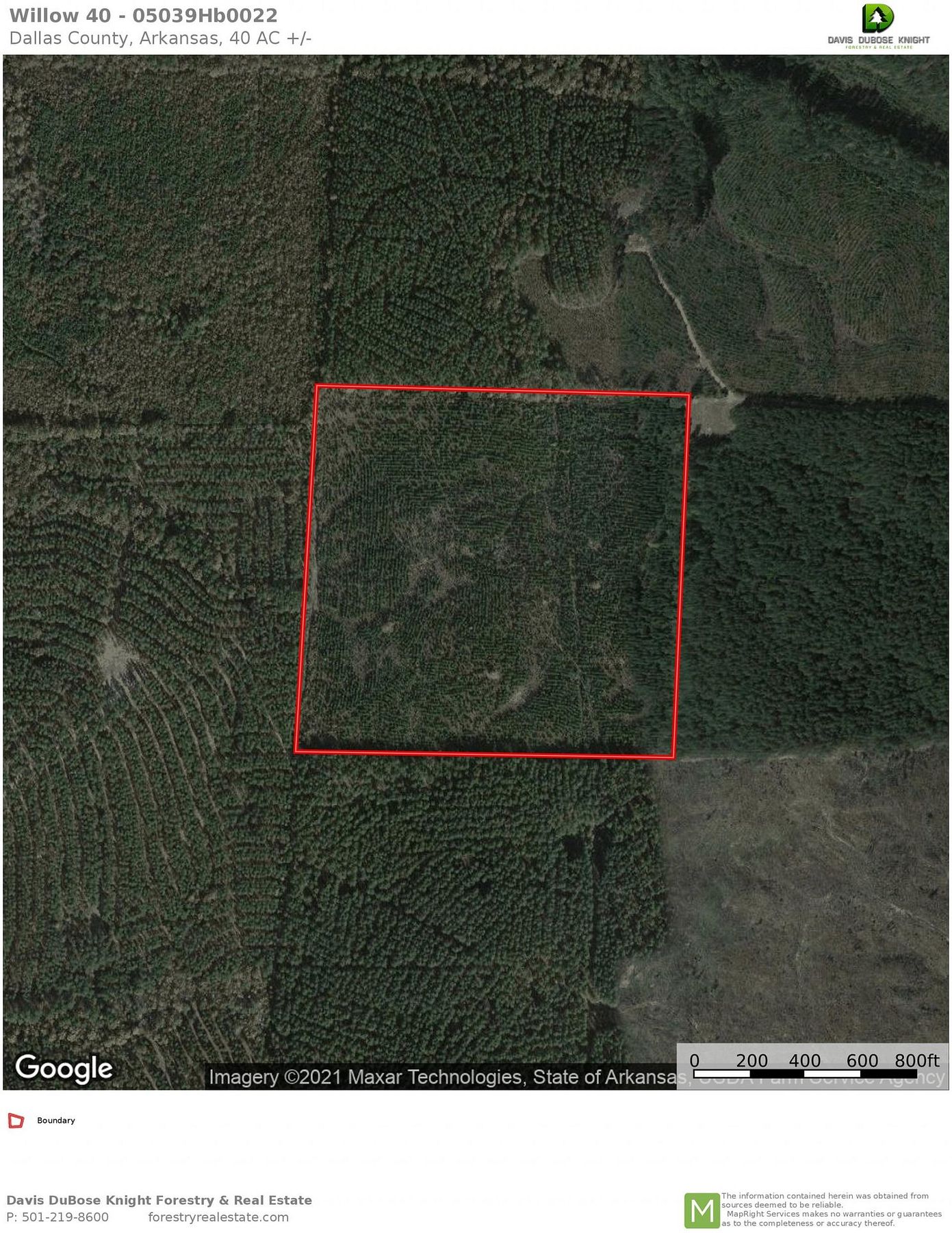 40 Acres of Recreational Land for Sale in Willow, Arkansas