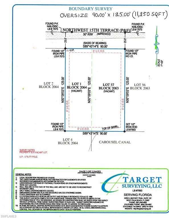 0.165 Acres of Residential Land for Sale in Cape Coral, Florida