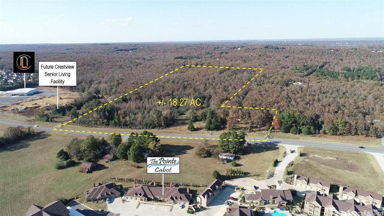 18.3 Acres of Commercial Land for Sale in Cabot, Arkansas