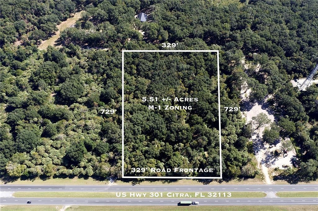 5.5 Acres of Commercial Land for Sale in Citra, Florida