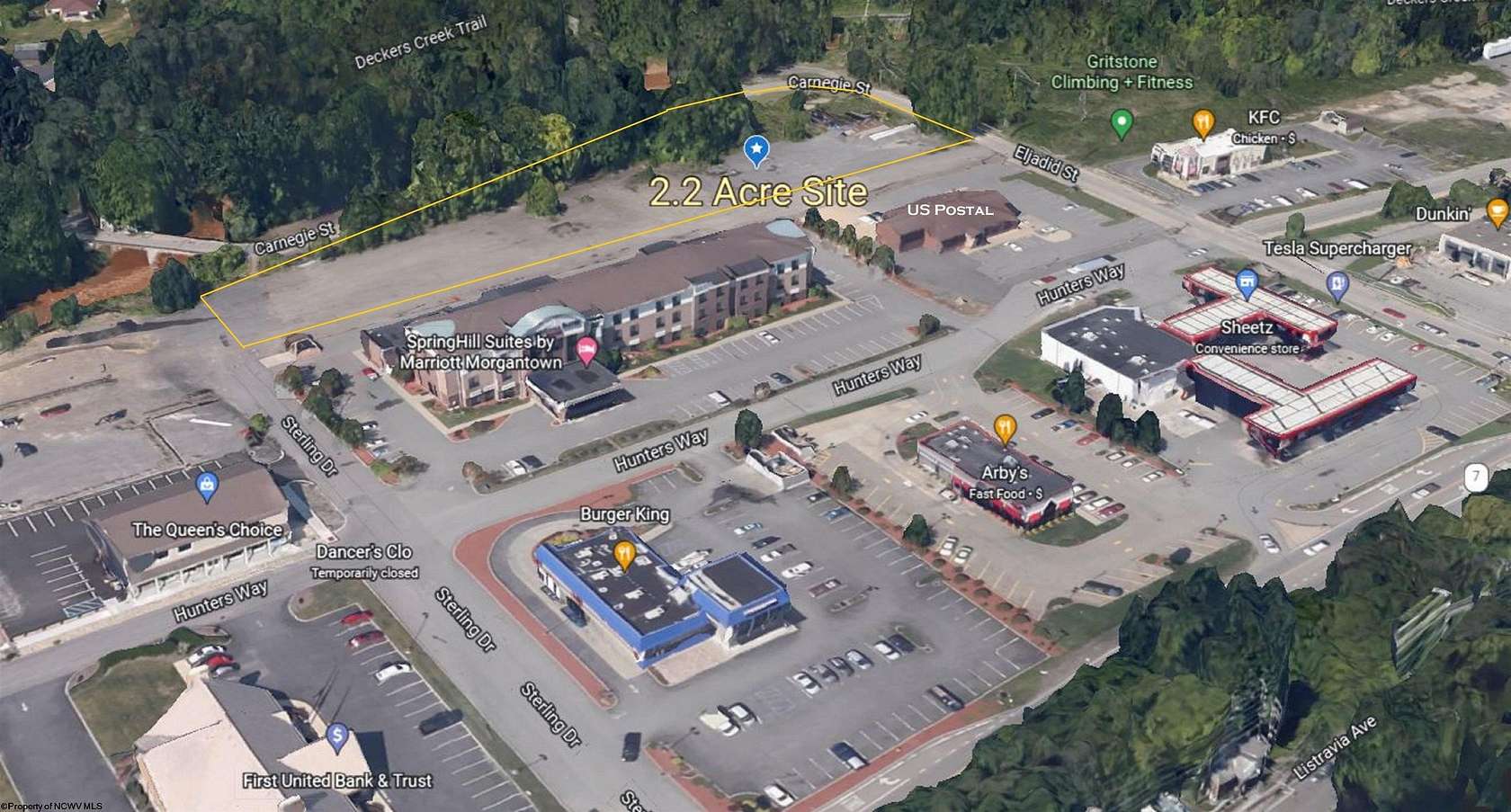 2.2 Acres of Commercial Land for Sale in Morgantown, West Virginia
