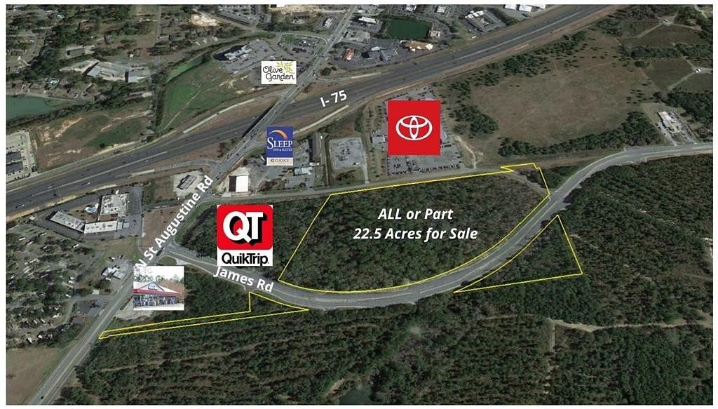 22.5 Acres of Mixed-Use Land for Sale in Valdosta, Georgia