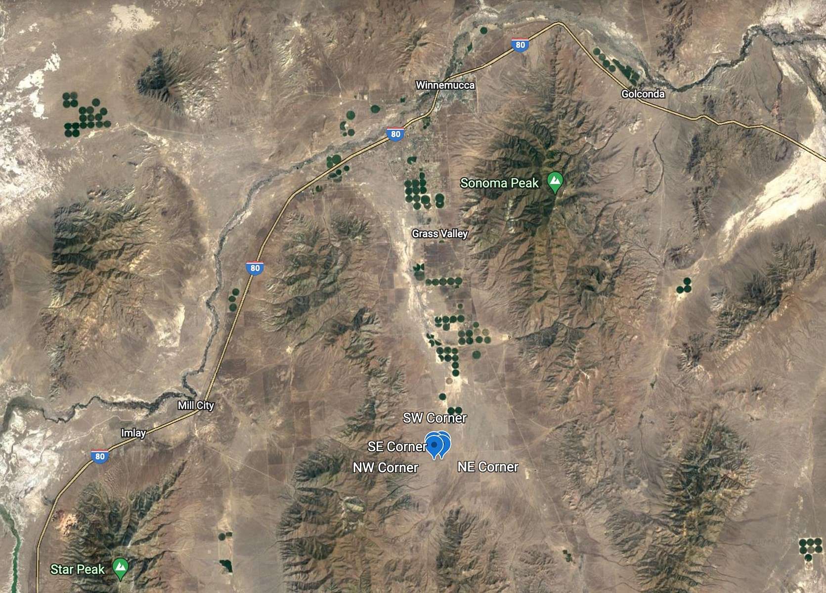 80 Acres of Recreational Land & Farm for Sale in Imlay, Nevada