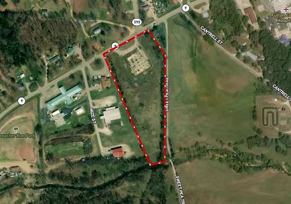 6.69 Acres of Commercial Land for Sale in Salem, Arkansas