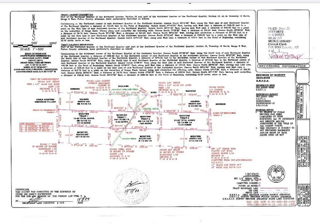 21 Acres of Land for Sale in Hardy, Arkansas