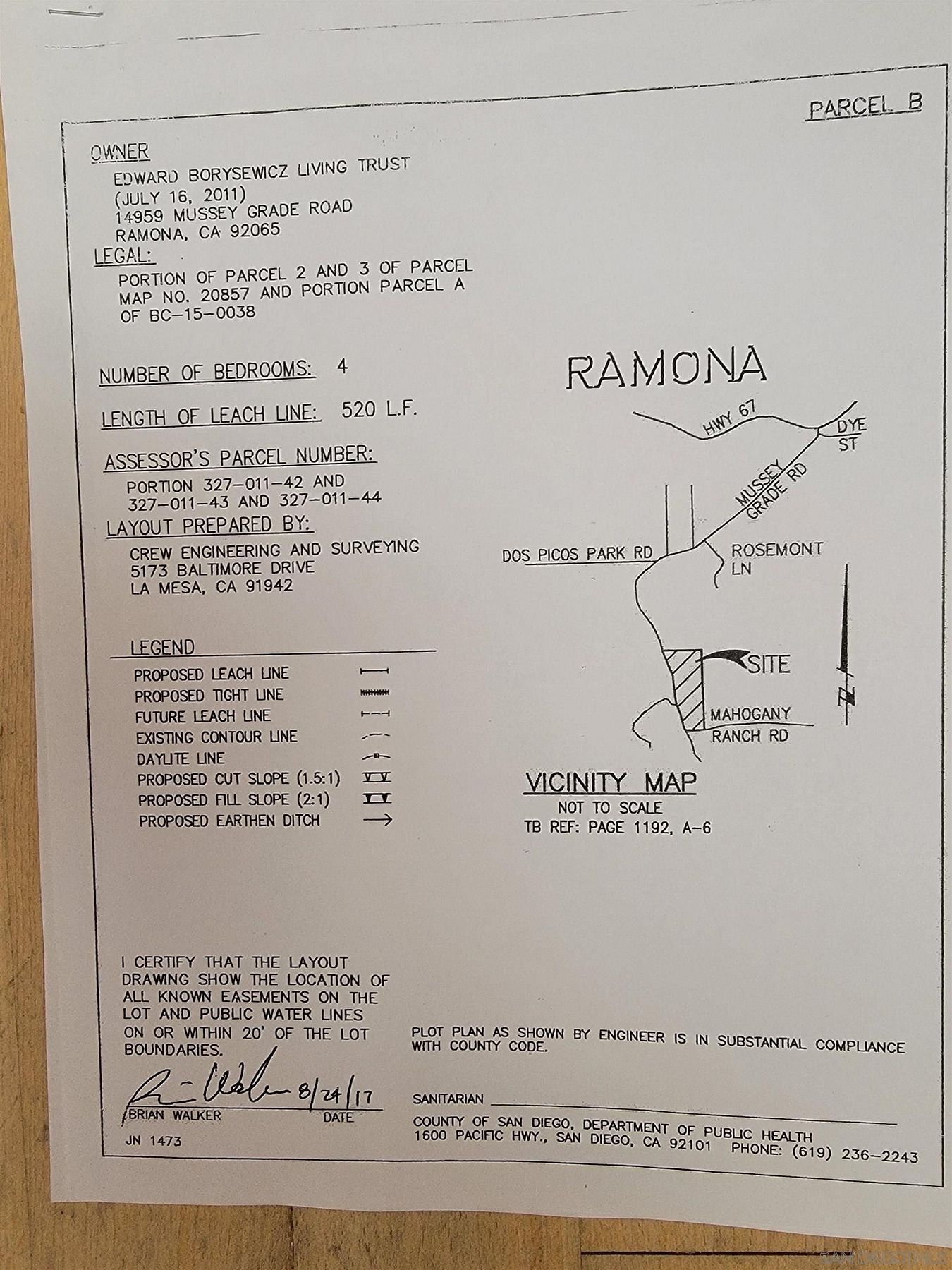 10.5 Acres of Land for Sale in Ramona, California