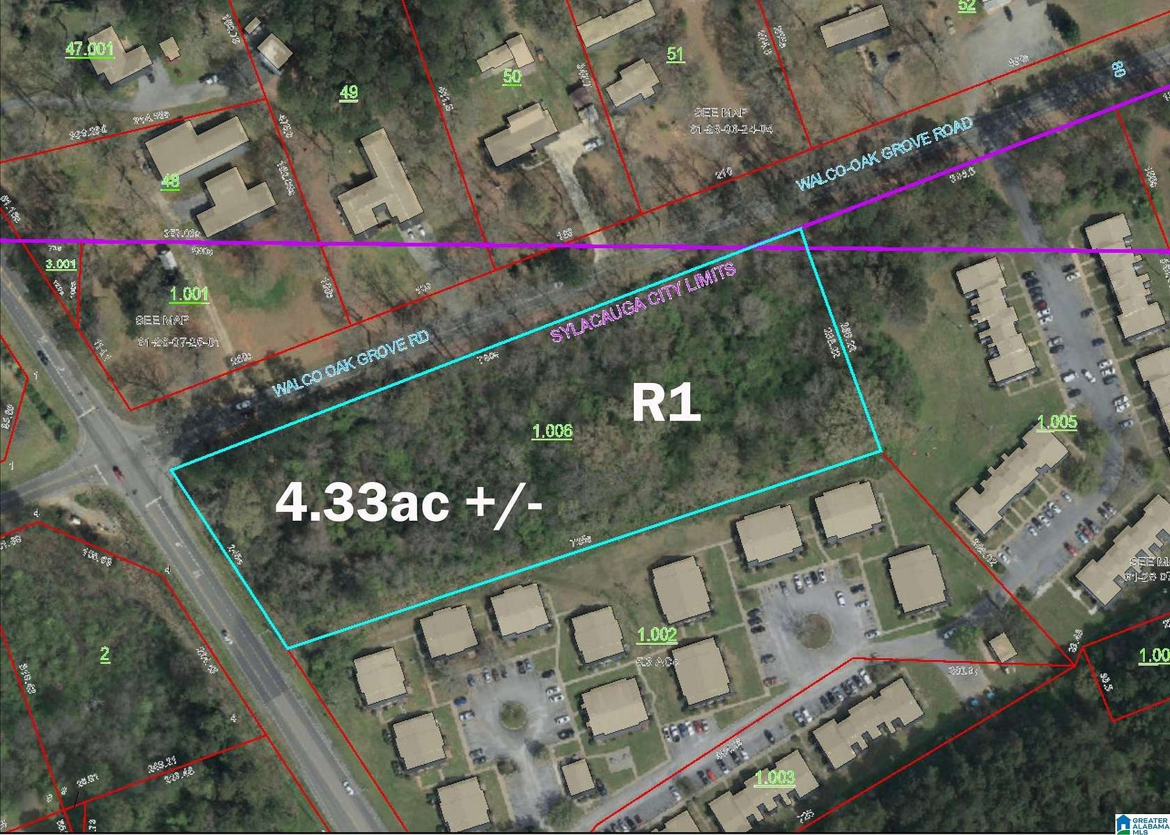 4.34 Acres of Land for Sale in Sylacauga, Alabama