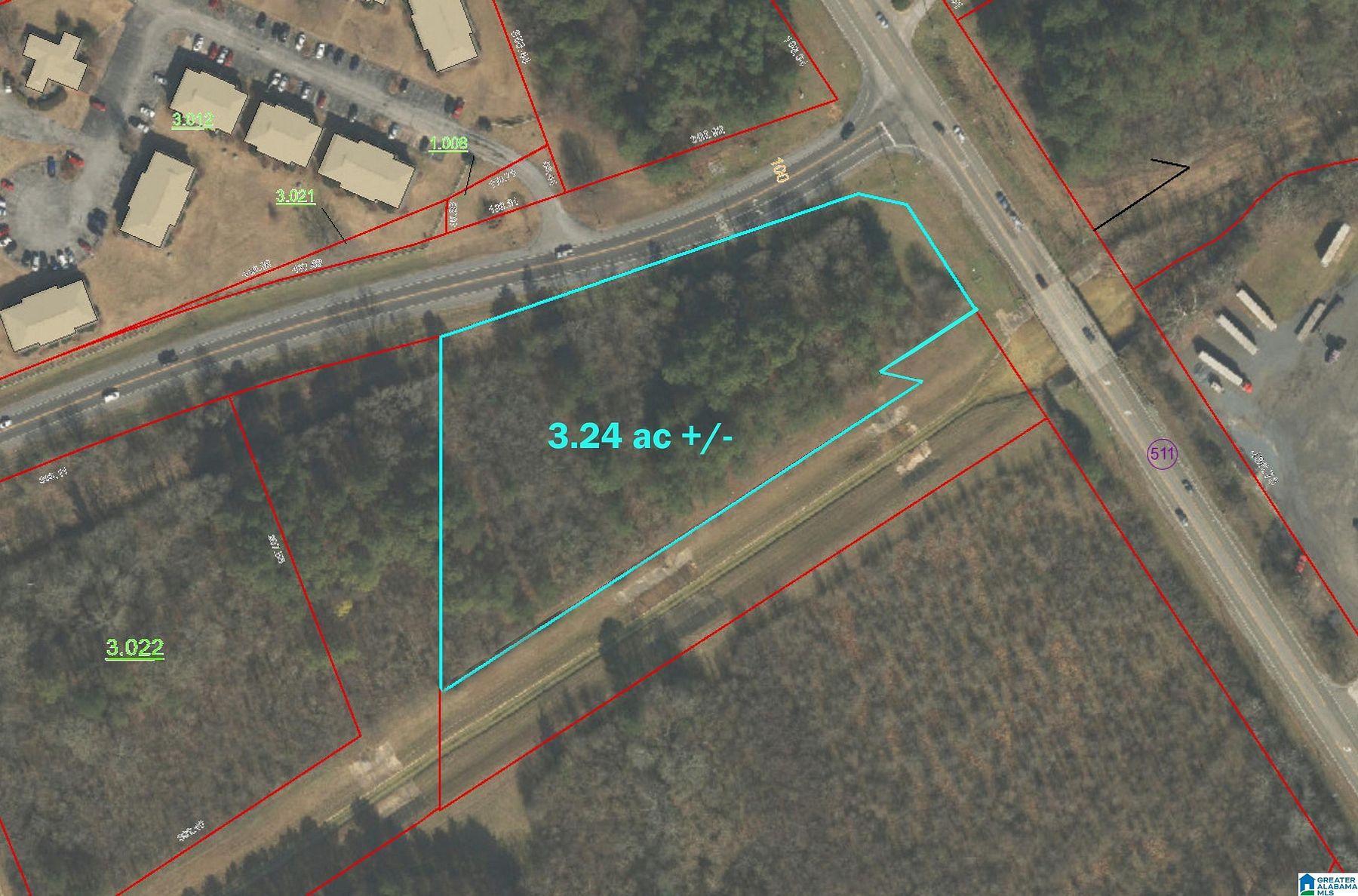 3.2 Acres of Land for Sale in Sylacauga, Alabama