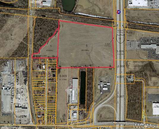 33.7 Acres of Land for Sale in Lima, Ohio