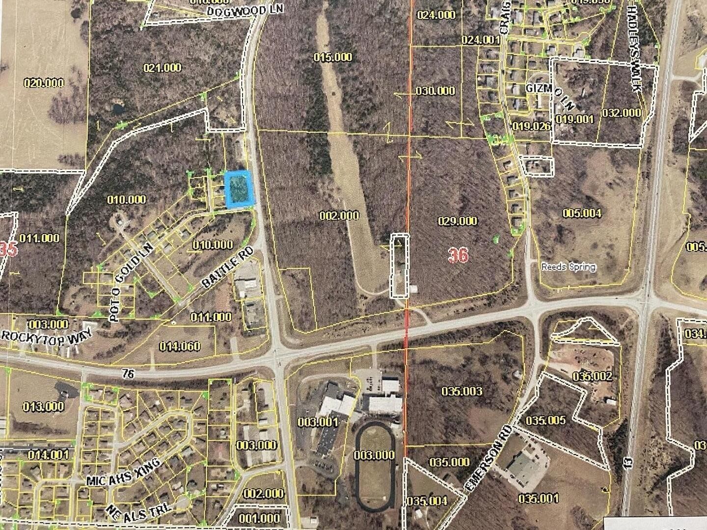 0.81 Acres of Commercial Land for Sale in Reeds Spring, Missouri