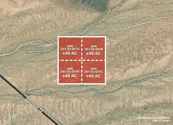 160 Acres of Agricultural Land for Sale in Bouse, Arizona