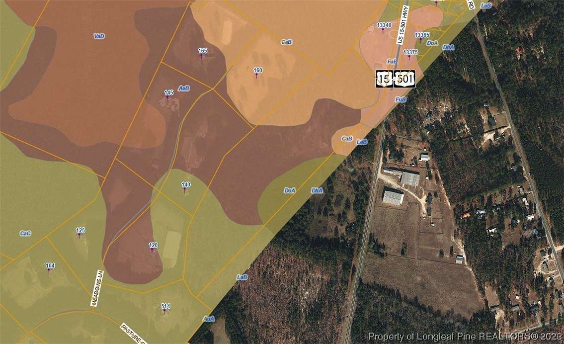 30 Acres of Agricultural Land for Sale in Aberdeen, North Carolina