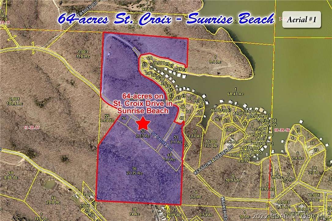 64 Acres of Mixed-Use Land for Sale in Sunrise Beach, Missouri