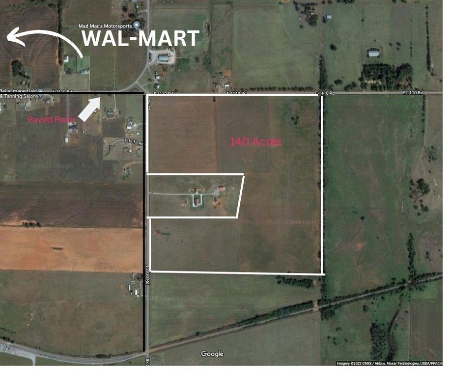 135 Acres of Land for Sale in Elk City, Oklahoma