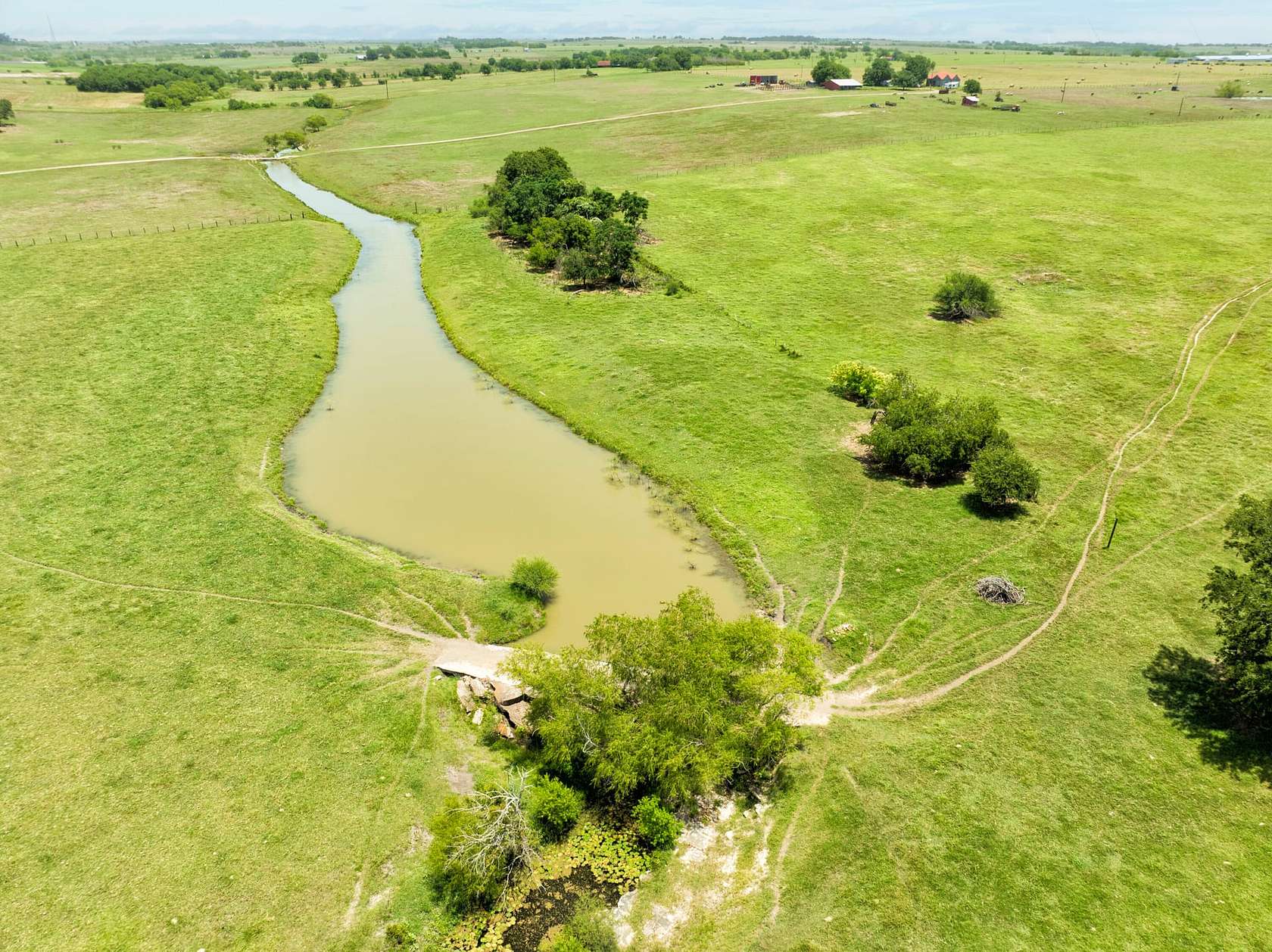 74.25 Acres of Land with Home for Sale in Shiner, Texas