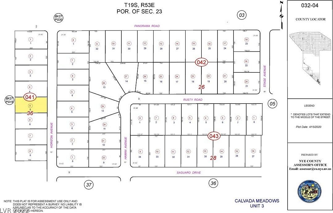 0.459 Acres of Land for Sale in Pahrump, Nevada
