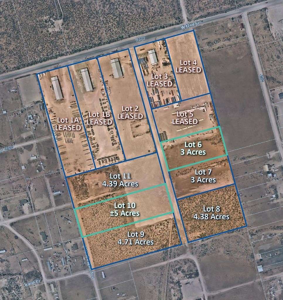 5 Acres of Commercial Land for Lease in Odessa, Texas