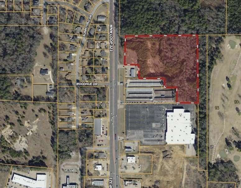 9.55 Acres of Commercial Land for Sale in Tyler, Texas