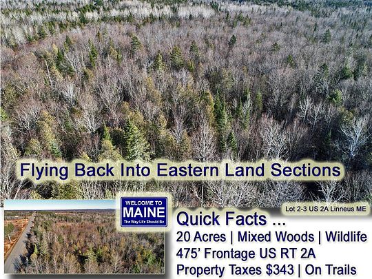 20 Acres of Recreational Land & Farm for Sale in Linneus, Maine