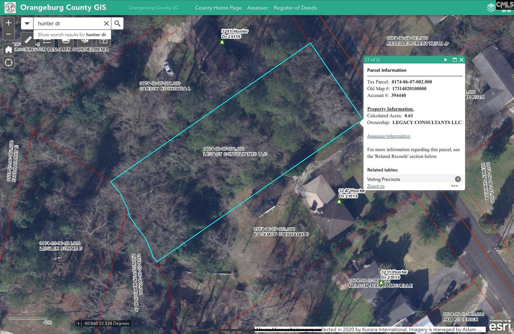 0.61 Acres of Land for Sale in Orangeburg, South Carolina