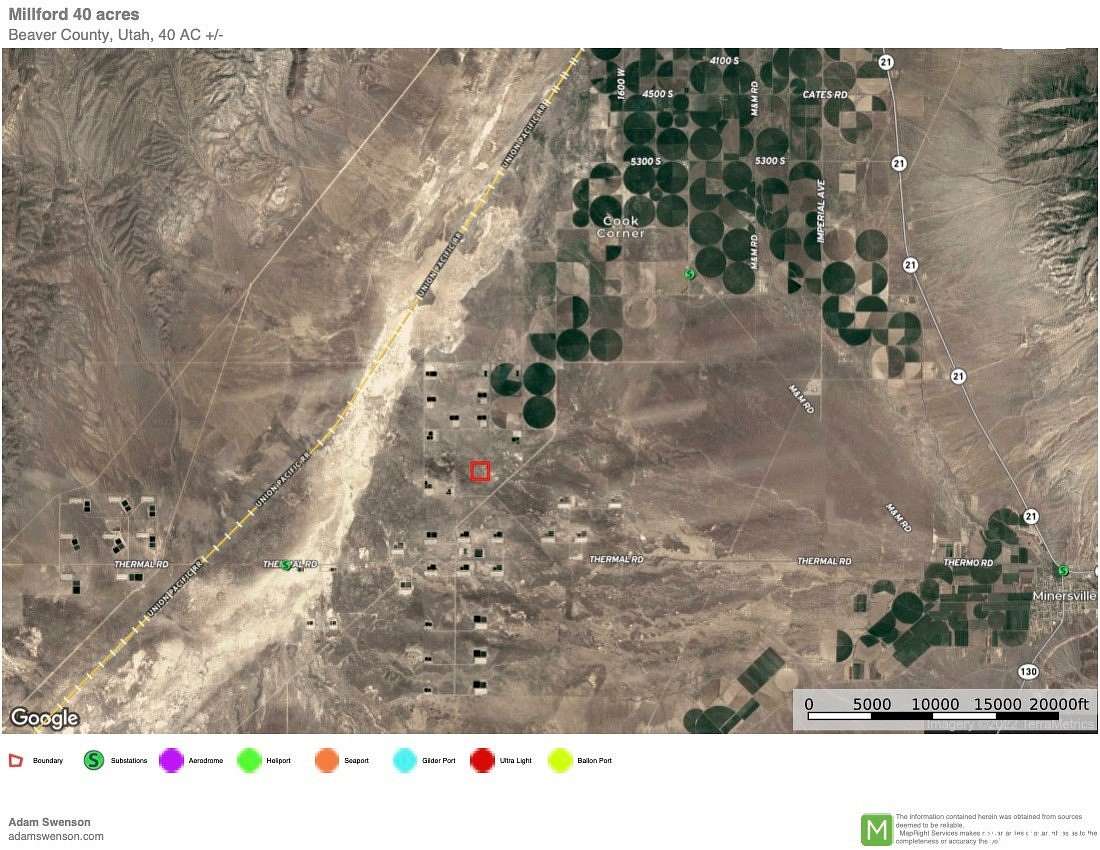 40.88 Acres of Recreational Land for Sale in Milford, Utah