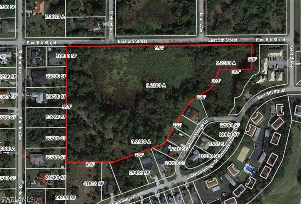 9.2 Acres of Residential Land for Sale in Lehigh Acres, Florida