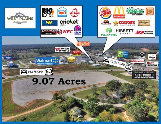 9.1 Acres of Land for Sale in West Plains, Missouri