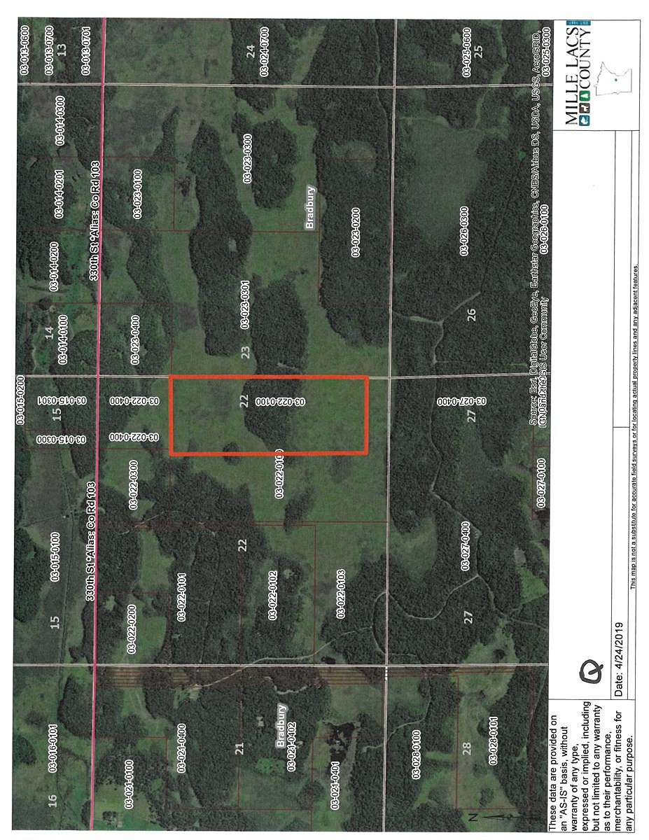 114 Acres of Recreational Land & Farm for Sale in Onamia, Minnesota