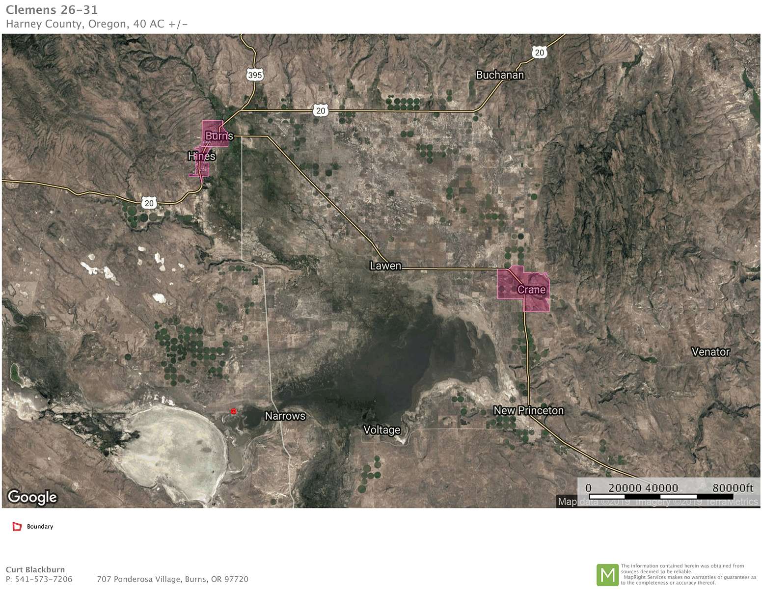 40 Acres of Agricultural Land for Sale in Burns, Oregon