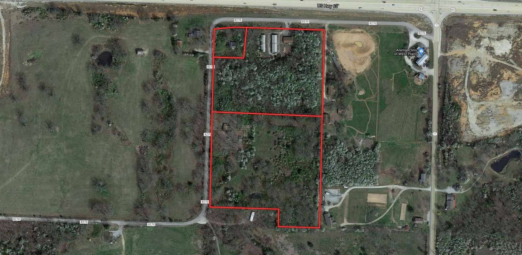 17 Acres of Commercial Land for Sale in West Plains, Missouri