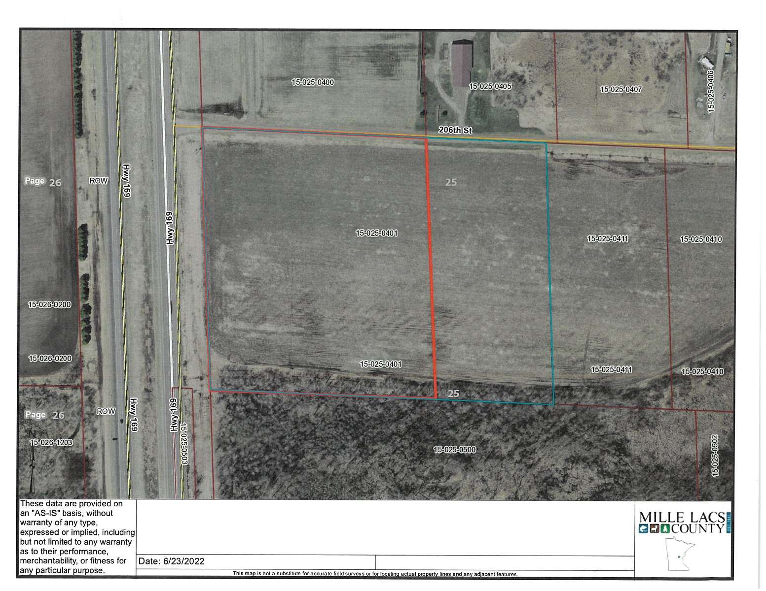 8.6 Acres of Land for Sale in Milaca, Minnesota