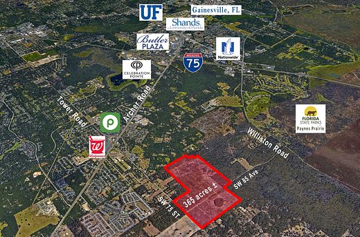 366 Acres of Land for Sale in Gainesville, Florida