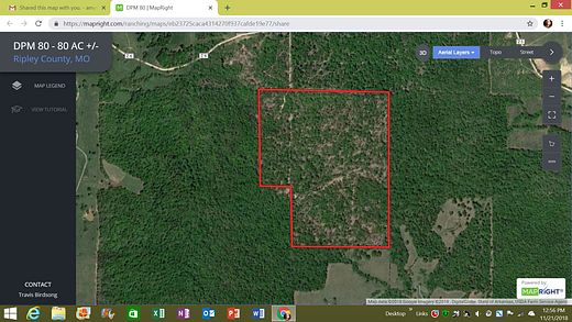 80 Acres of Recreational Land & Farm for Sale in Gatewood, Missouri