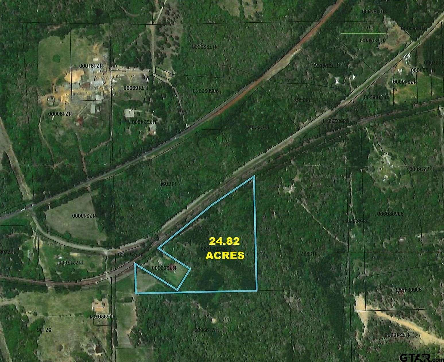 24.8 Acres of Recreational Land for Sale in Jacksonville, Texas