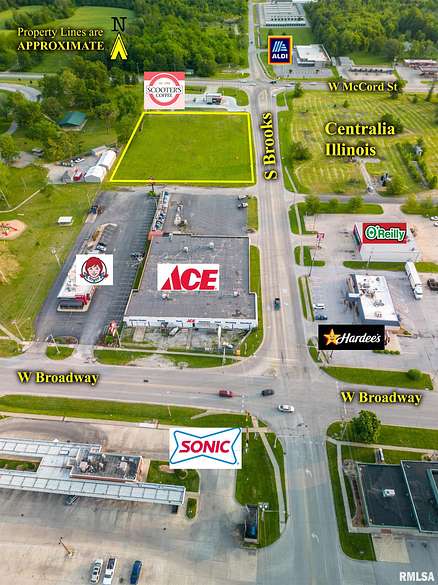 2.6 Acres of Commercial Land for Sale in Centralia, Illinois