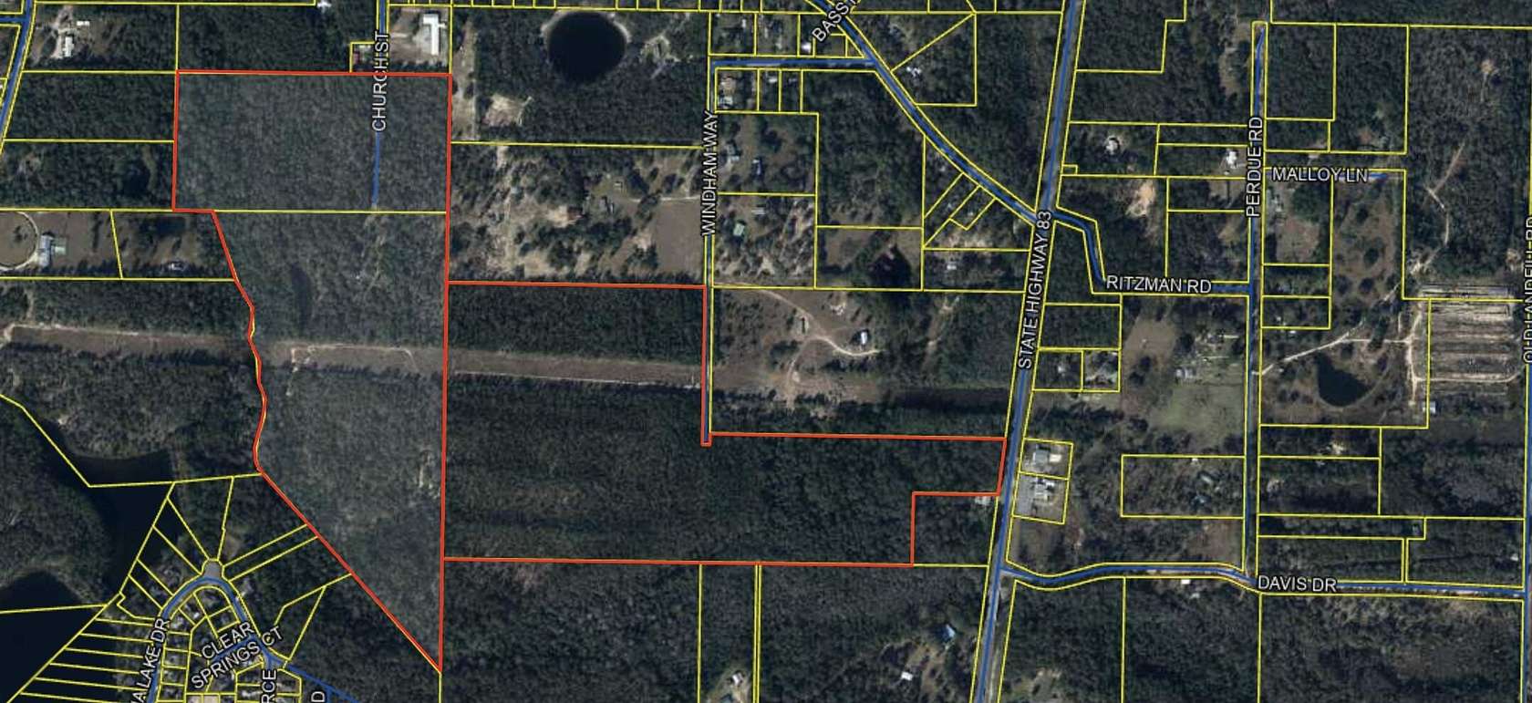 117.35 Acres of Mixed-Use Land for Sale in DeFuniak Springs, Florida