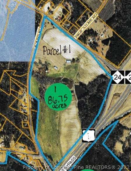 86.8 Acres of Land for Sale in Cameron, North Carolina