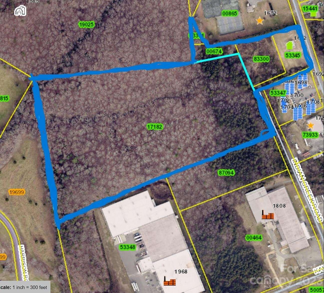 25.5 Acres of Improved Commercial Land for Sale in Lincolnton, North Carolina