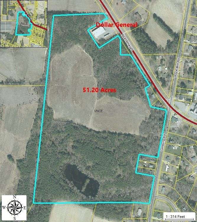 51 Acres of Recreational Land for Sale in Henderson, North Carolina