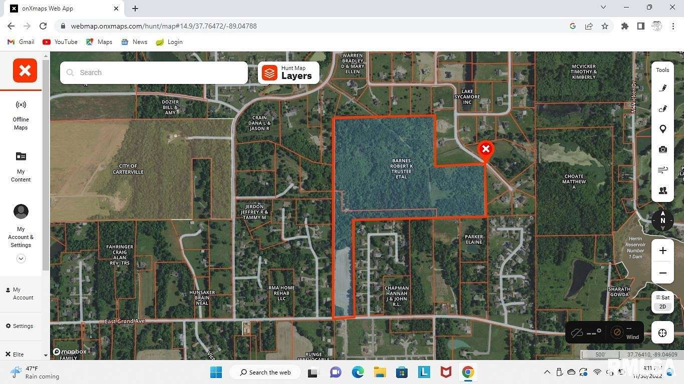 58 Acres of Agricultural Land for Sale in Carterville, Illinois