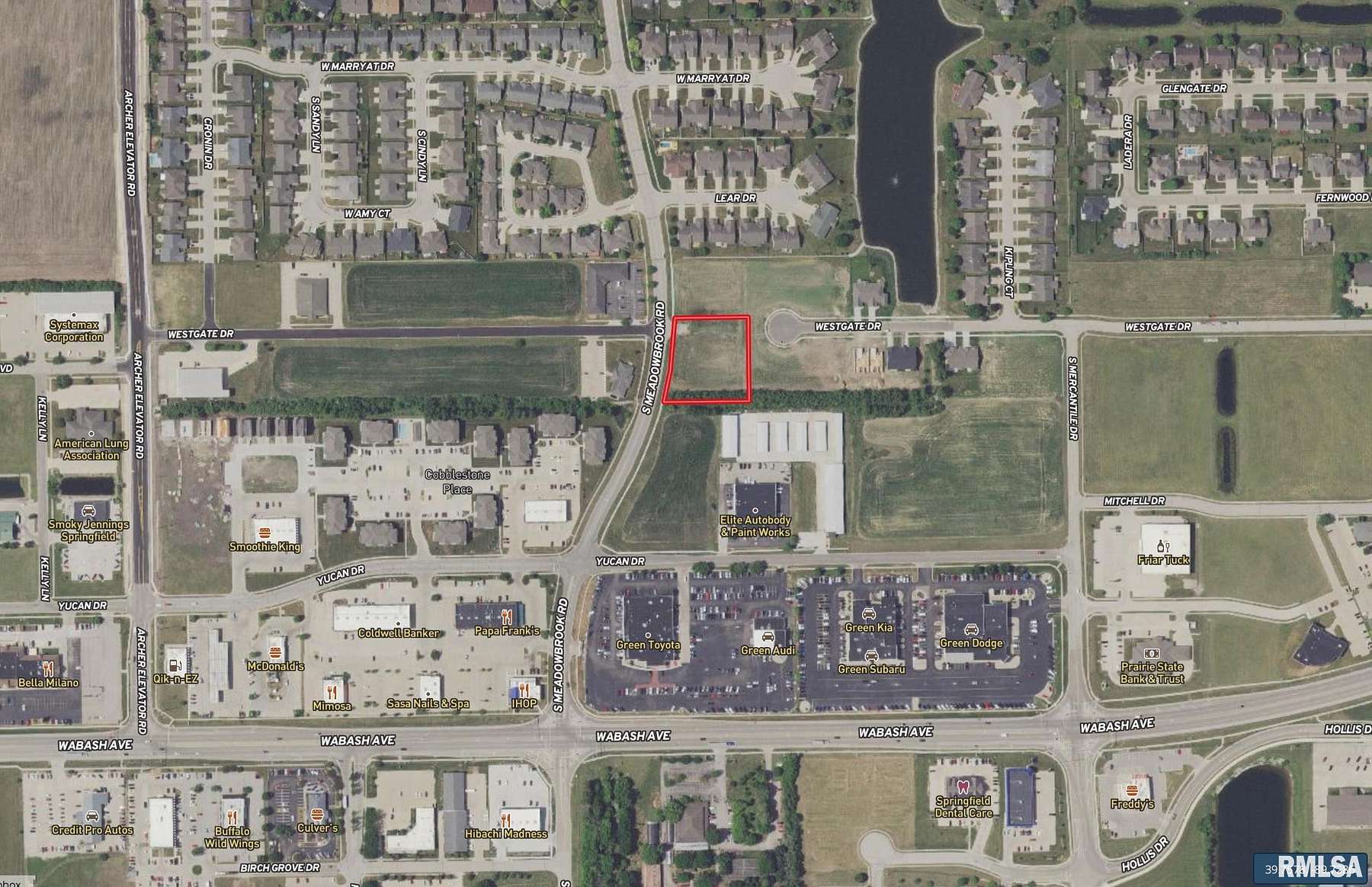 1.2 Acres of Commercial Land for Sale in Springfield, Illinois