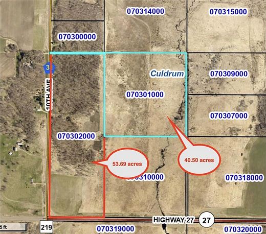 94 Acres of Land for Sale in Culdrum Township, Minnesota