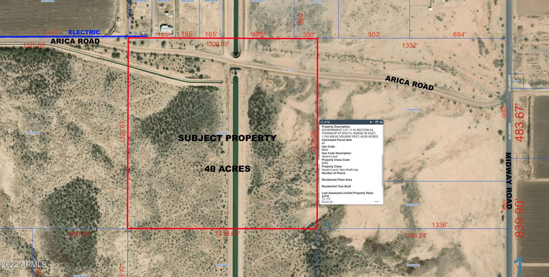 40 Acres of Land for Sale in Casa Grande, Arizona
